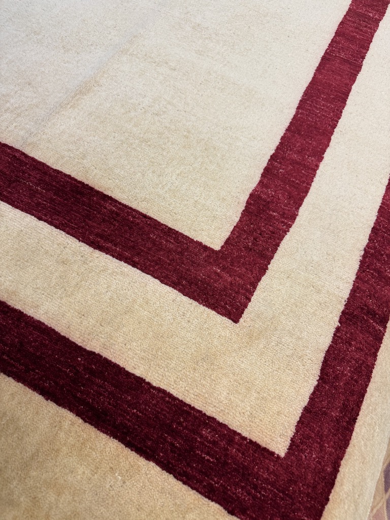 Code 3677 Afghan Contemporary Rug 185x129cm Hand knotted - Image 3