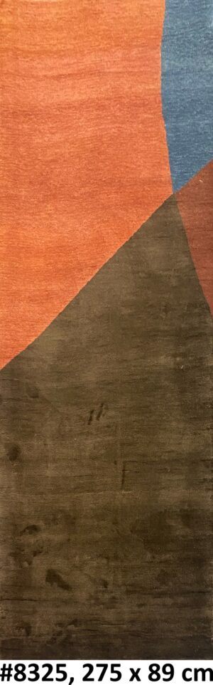 Code 8325 Modern Contemporary design runner 275x89cm Hand knotted