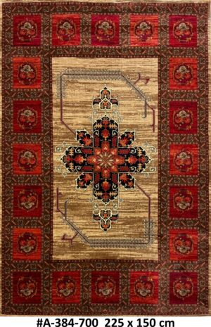 Code A384 Persian Kafkazi Tribal Design 225x150cm Machine made