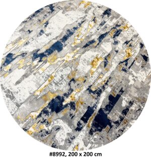 Code 8992 Modern Contemporary Circular 200x200cm Machine made