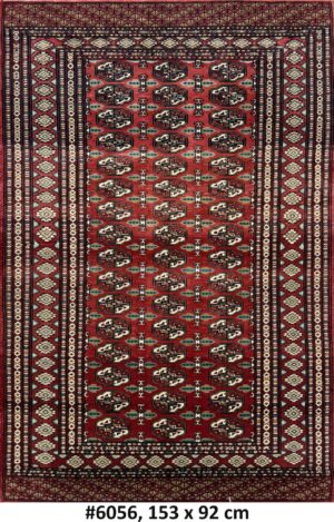 Code 6056 Kashmiri Tekke Bokhara Design 153x92cm Hand Knotted