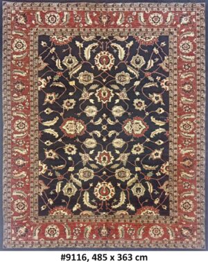 Code 9116 Afghan Uzbek Sultanabad 485x363cm Hand Knotted