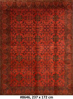 Code 8646 Afghan Turkoman Khal Mohamadi 237x172cm Hand knotted