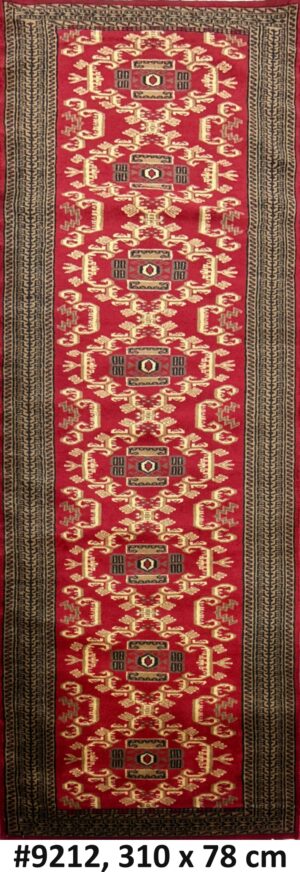 Code 9212 Contemporary Tribal Design Runner 310x78cm Hand knotted