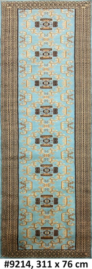 Code 9214 Contemporary Tribal Design Runner 311x76cm Hand knotted
