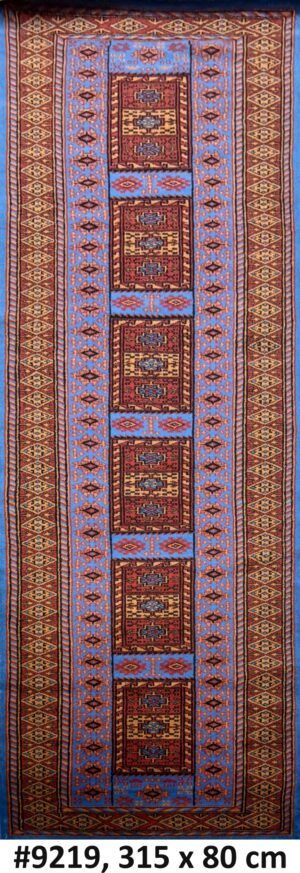 Code 9219 Contemporary Tribal Design Runner 315x80cm Hand knotted