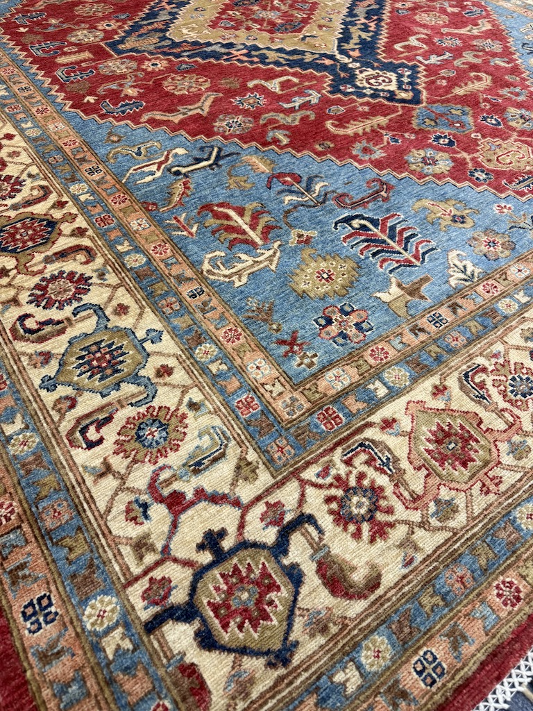 Code 9268 Uzbek Afghan Serapi Carpet 308x247cm Hand Knotted - Image 3