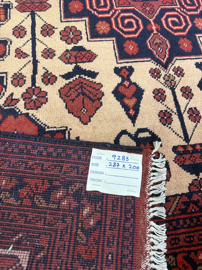 Code 9283 Afghan Turkoman Kafkazi Khal Mohamadi 287x200cm Hand knotted - Image 5