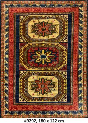 Code 9292 Afghan Ersari Caucasian Rug 180x122cm Hand knotted