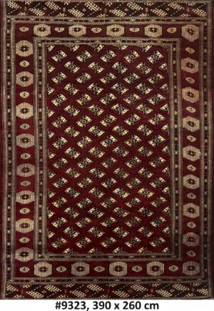 Code 9323 Turkmenistan Saruk Carpet 390x260cm Hand knotted