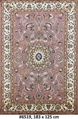 Code 6519 Pakistan Kerman Design Carpet 183x125cm Hand knotted