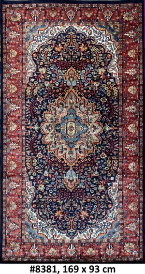 Code 8381 Indo Persian Kerman 169x93cm Hand knotted