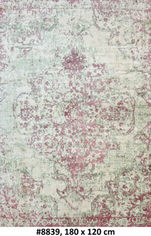 Code 8839 Modern Abstract Distressed Rug 180x120cm Hand Loom Woven