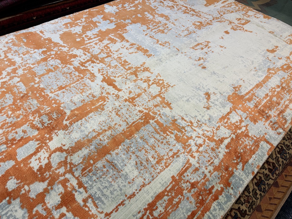 Code 8842 Modern Abstract Distressed Rug 180x120cm Hand Loom Woven - Image 2