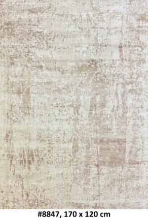 Code 8847 Modern Abstract Distressed Rug 170x120cm Hand Loom Woven