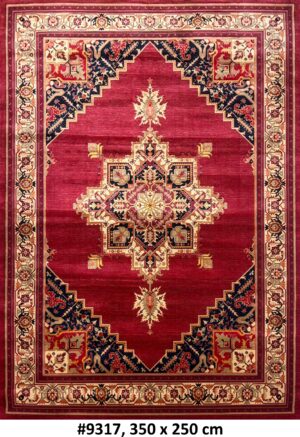 Code 9317 Persian Heriz Tribal Design 350x250cm Machine Made