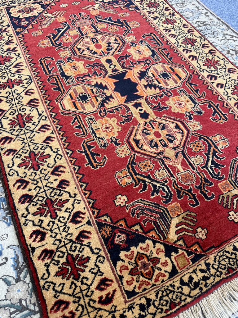 Code 9331 Persian Tribal Vintage Quchan Rug 163x99cm Hand knotted - Image 2