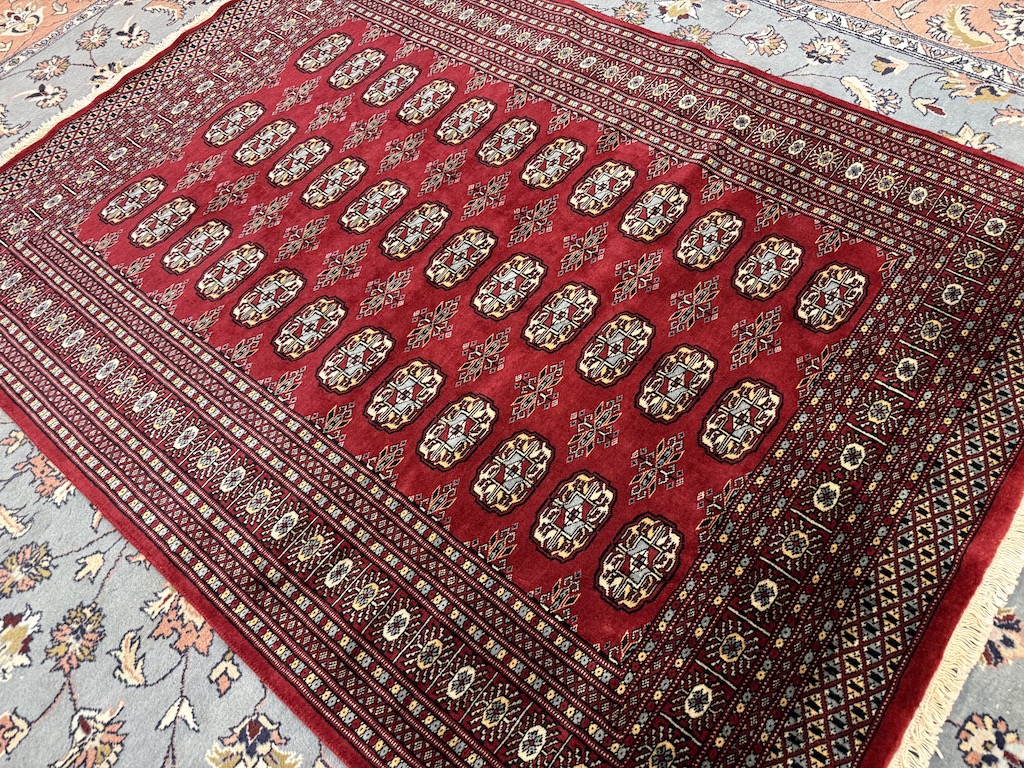 Code 9333 Pakistan Mauri Bokhara Rug 180x130cm Hand knotted - Image 2