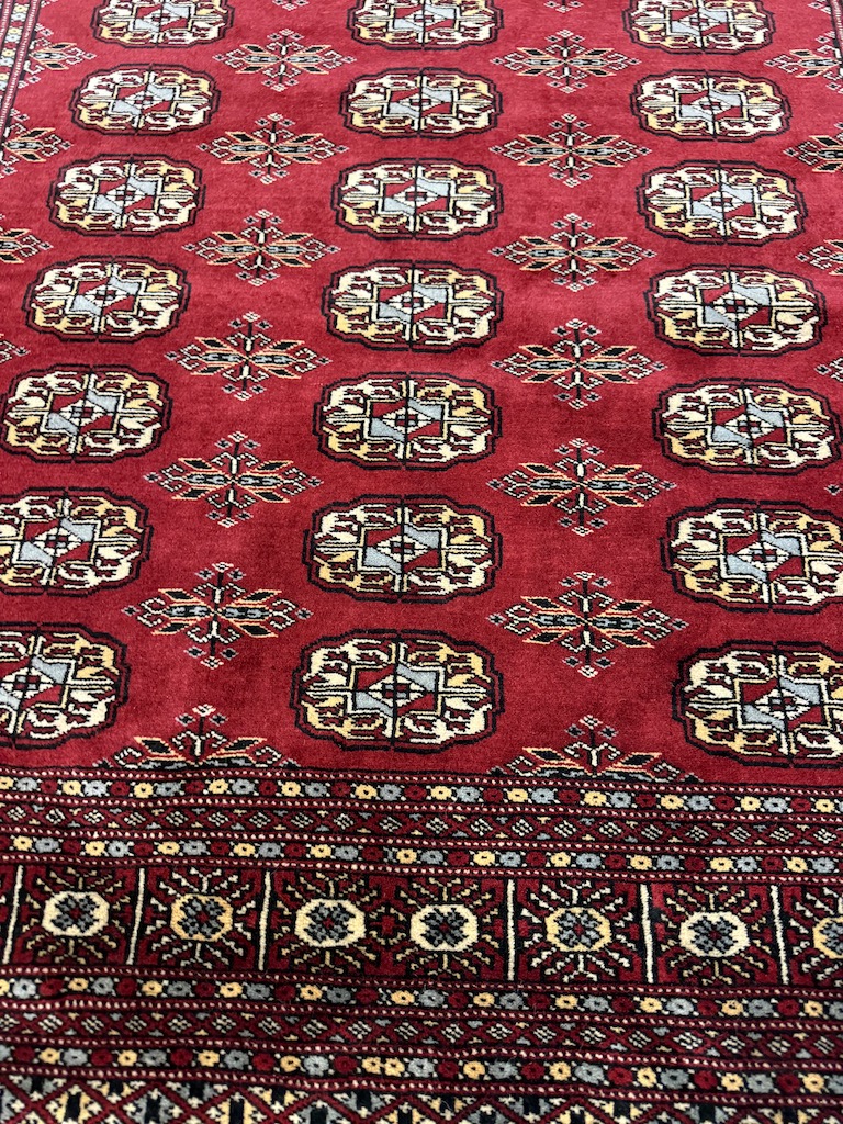 Code 9333 Pakistan Mauri Bokhara Rug 180x130cm Hand knotted - Image 4