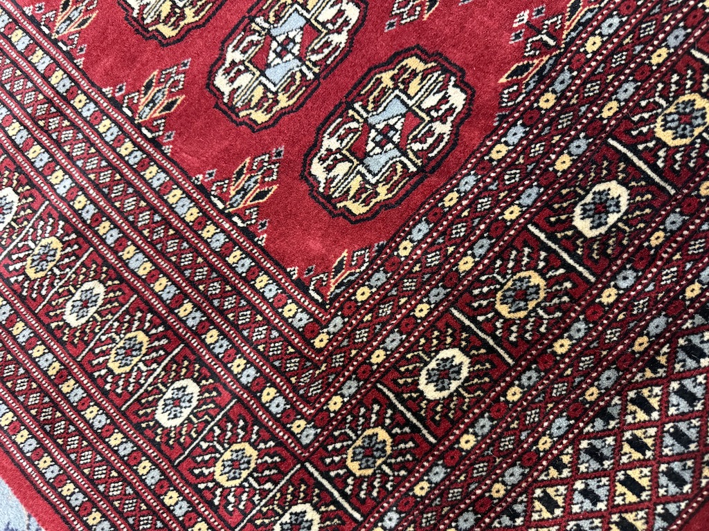 Code 9333 Pakistan Mauri Bokhara Rug 180x130cm Hand knotted - Image 5