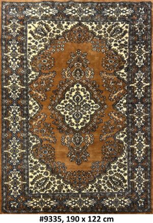 Code 9335  India Persian Kerman Carpet 190x122cm Hand knotted