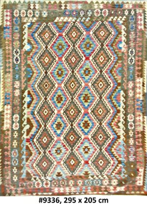 Code 9336 Afghan Maimanah Kilim 295x205cm Flat Weave Kilim