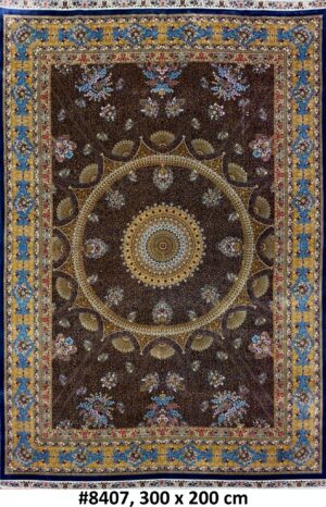 Code 8407 Persian Isfahan Silk 300x200cm Machine Made Power Loom