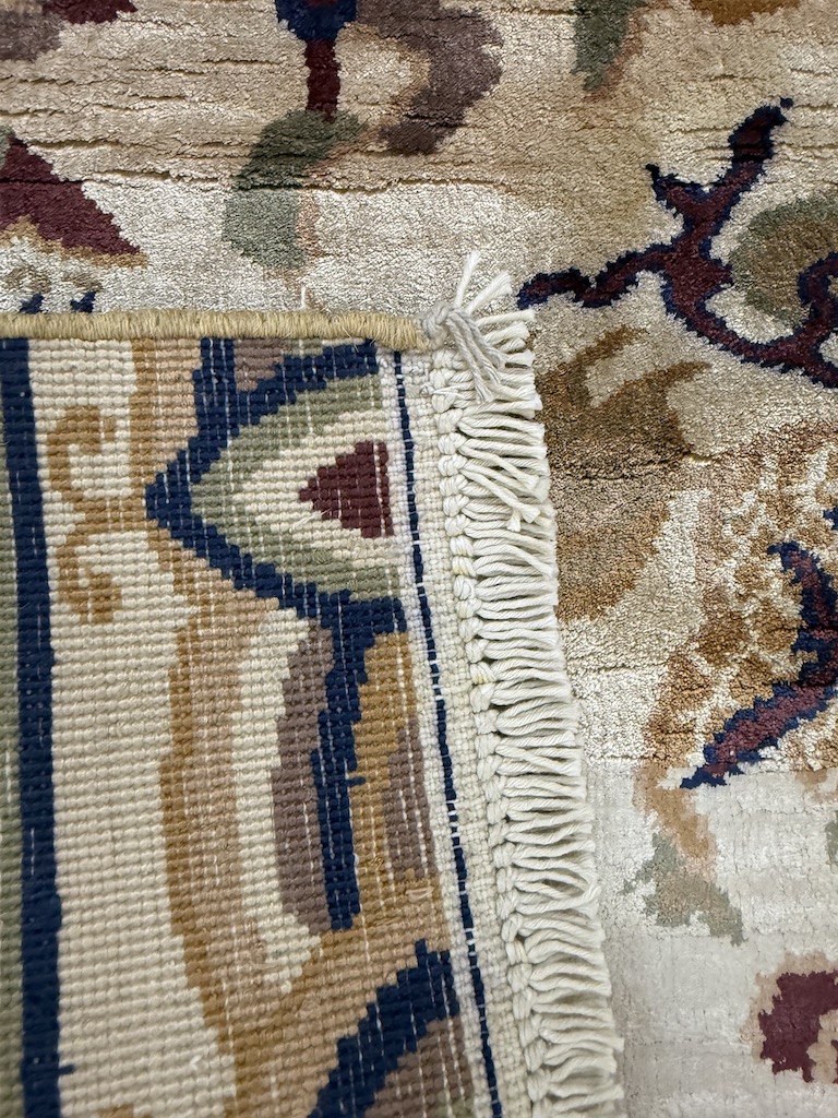 Code 9337 Vintage Chinese Pure Silk Pictorial Runner 182x68cm Hand knotted - Image 5